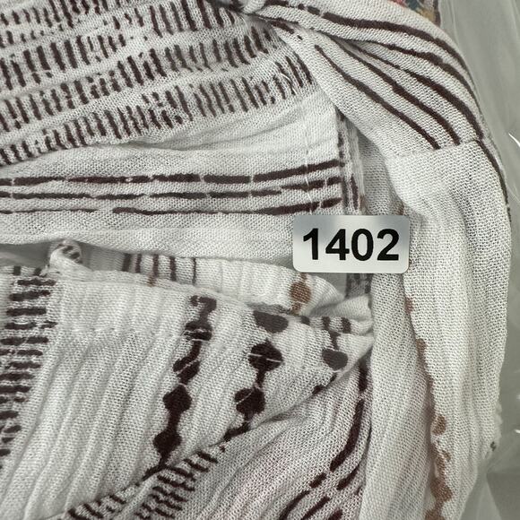 Savanna Jane Top Shirt Womens Medium Embroidered Southwestern boxy Floral Boho - Picture 10 of 10